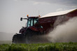 Farmer spraying the field