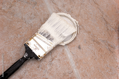 Photo: used angled paint brush used angled paint brush