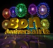 Joyeux anniversaire avec feu d'artifice Joyeux anniversaire avec feu d'artifice