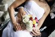 bride and groom embrace
