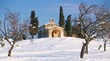 EYGALIERES - CHAPELLE SAINT SIXTE SOUS LA NEIGE
