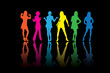 Vector Girls Silhouettes Vector Girls Silhouettes