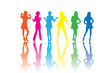 Vector Girls Silhouettes Vector Girls Silhouettes