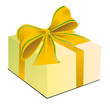 Gift in a box with a bow Gift in a box with a bow