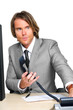 Manager beim Telefonieren