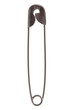 safety pin on isolated