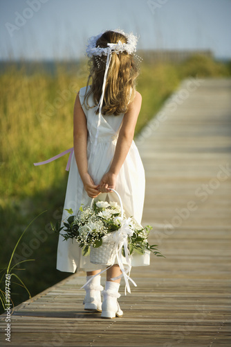 Photo: Flower Girl on Boardwalk Flower Girl on Boardwalk