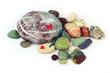 Love stones. Isolated over white background