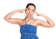 woman suffering from headache