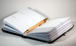 Kalender und Stift
