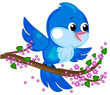 beautiful little vector bird