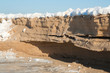 Frozen sand cliff Frozen sand cliff