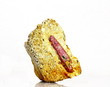 A red ruby corundum crystal, July birthstone and 40th wedding