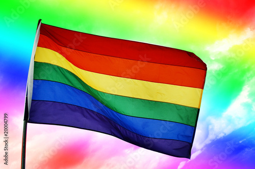 Photo: rainbow flag rainbow flag