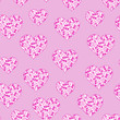 ditsy flower heart, seamless vector repeat ditsy flower heart, seamless vector repeat