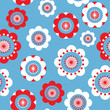 stylised flower, seamless vector repeat stylised flower, seamless vector repeat