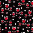 retro tulip, seamless vector repeat retro tulip, seamless vector repeat