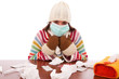 woman with flu symptoms woman with flu symptoms