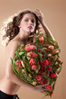Young Woman With Flowers
