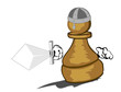 pawn with sword