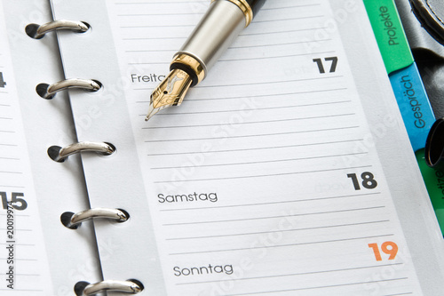 Foto: Terminkalender mit Füller Terminkalender mit Füller