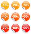 Red Discount label Red Discount label