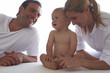 Cute young family