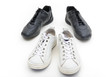 Feminine and male gym shoes