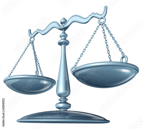 Illustration: Scale of justice Scale of justice