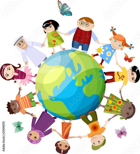 Vektor: children of the world children of the world