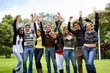 Excited group of people