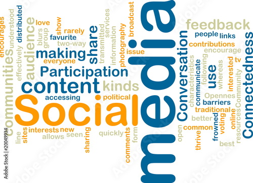 Illustration: Social media wordcloud Social media wordcloud