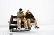 Foto: Two Men Having a Beer On Truck Two Men Having a Beer On Truck