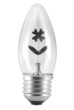 Night light bulb with normal thread isolated on whit background.