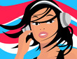 women listening to music