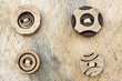 boutons artisanaux fibres végétales coque noix coco