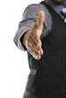 African american business handshake