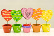 Colorful love shaped decoration
