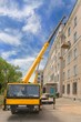Heavy mobile crane truck