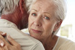 Sad mature woman