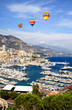 Aerial view of Monaco harbor Aerial view of Monaco harbor