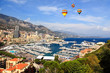 Aerial view of Monaco harbor Aerial view of Monaco harbor