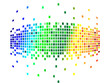 various colors of pixels various colors of pixels