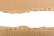 Corrugated cardboard border
