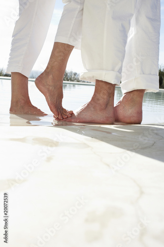Photo: Feet of a couple Feet of a couple