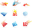 set of abstract vector icons set of abstract vector icons