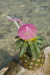 Pinacolada with pipe on beach