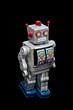 Isolated Toy robot