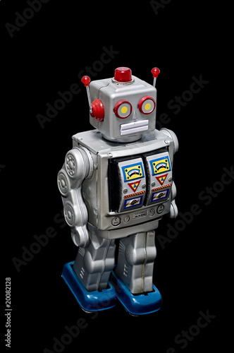 Photo: Isolated Toy robot Isolated Toy robot