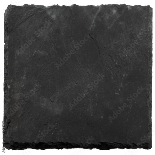Photo: plaque carrée ardoise naturelle fond blanc plaque carrée ardoise naturelle fond blanc